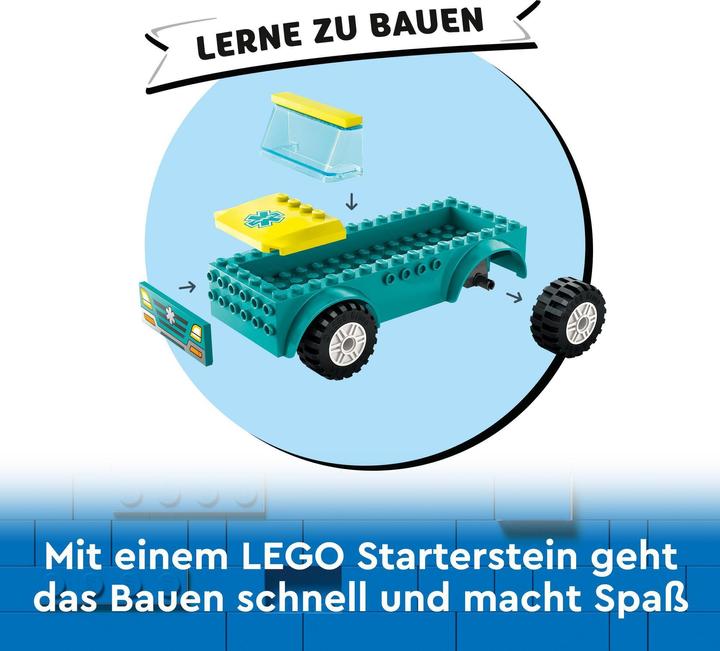 Produktbild LEGO Rettungswagen und Snowboarder (60403, LEGO City)