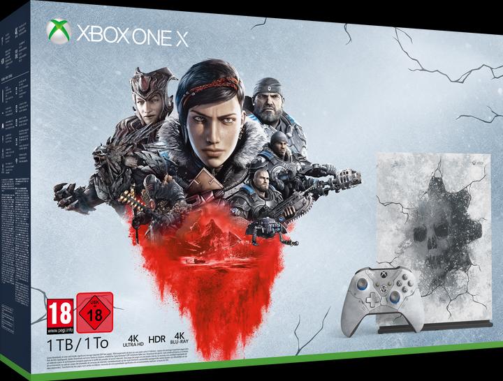 Actual product image Microsoft Xbox One X + Gears 5 Limited Edition (Maracas)