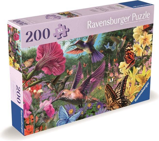 Image du produit Ravensburger Puzzle 12001369 - Colibris et papillons - Puzzle pour personnes âgées et (200 pièces)