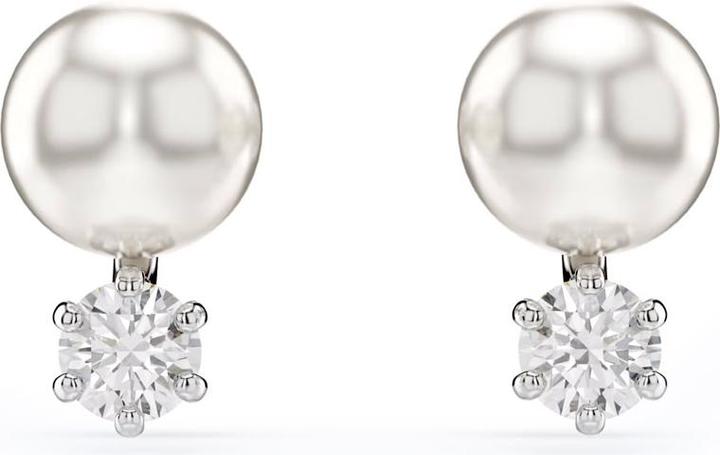 Immagine prodotto Swarovski Orecchini Matrix con perla di cristallo taglio rotondo bianco (Metallo Swarovski)