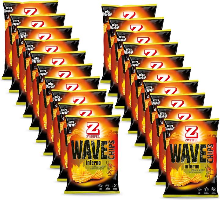 Produktbild Zweifel Chips Wave Inferno 30g (600 g)