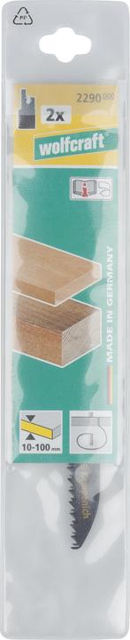 Produktbild wolfcraft wolfcraft 2 Säbelsägebl. CV, Holz, Kurve, L=150mm
