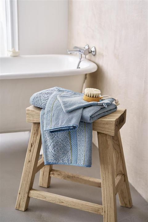 Produktbild PIP Studio Soft Zellige Waschhandschuh blue grey 16x22cm (1 Stück)