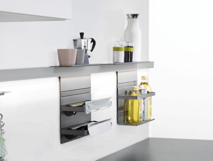 Actual product image Kesseböhmer Linero MosaiQ film dispenser steel titanium grey/KS black