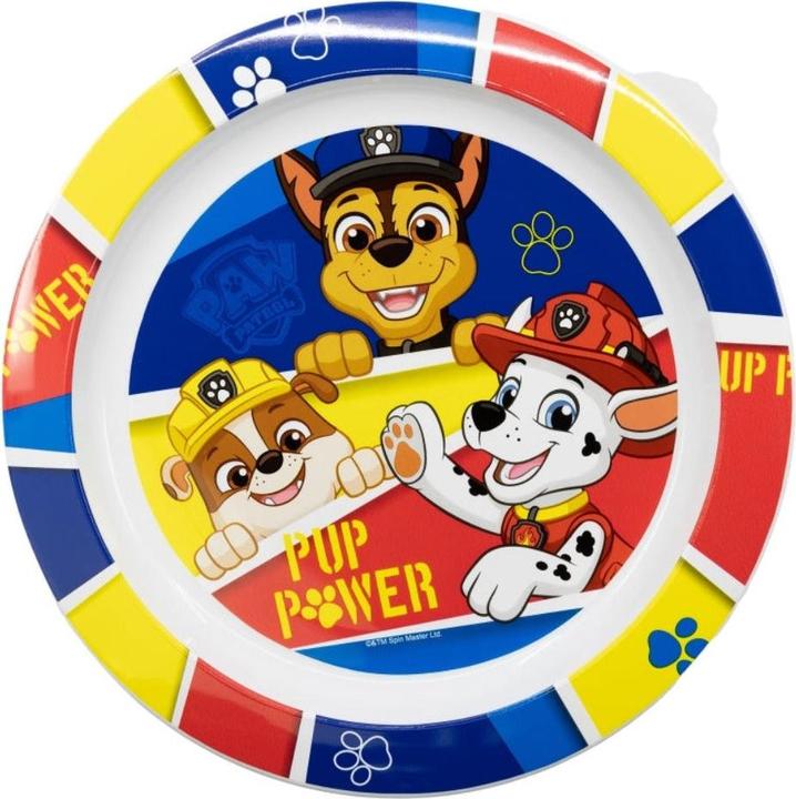 Tinisu PAW Patrol Plastik-Teller Kunststoffset fÃ¼r Kinder - Mikrowelle geeignet