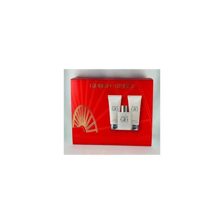 Actual product image Giorgio Armani Acqua di Gio Homme Eau de Toilette 100ml+Shower Gel 75ml+Balm 75ml Set (Fragrance set)