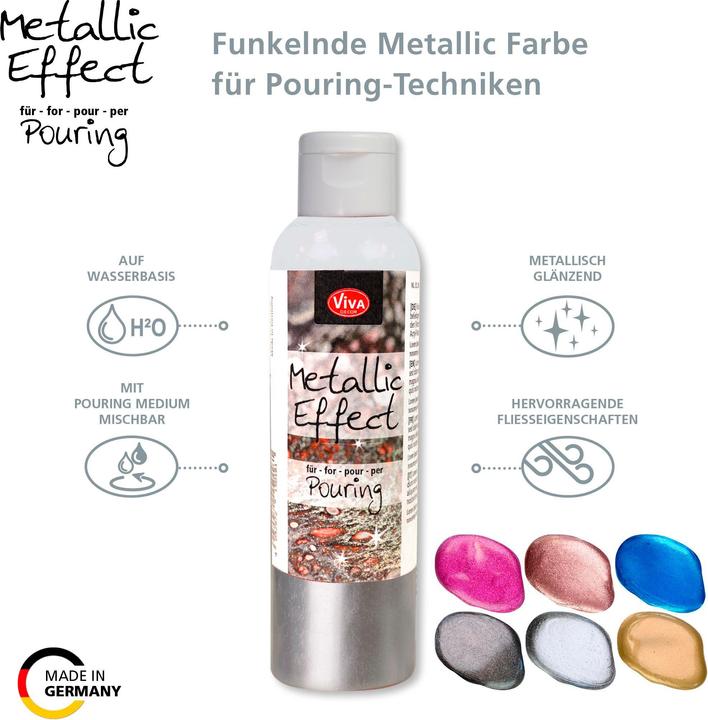 Produktbild Viva Decor Metallic Effekt Pouring, 120 ml (Silber, 120 ml)