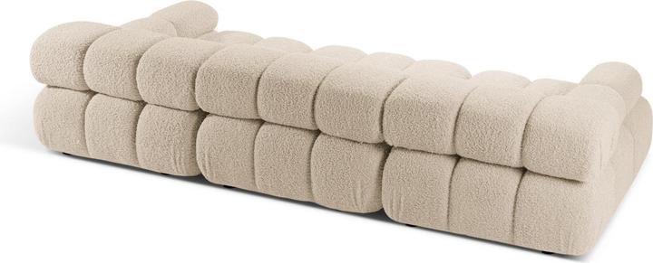 Actual product image Micadoni Velvet Modular Sofa, "Bellis", 3 Seats, 282x94x70 Made in Europe (2 person sofa, 3-seater, 4-seater)