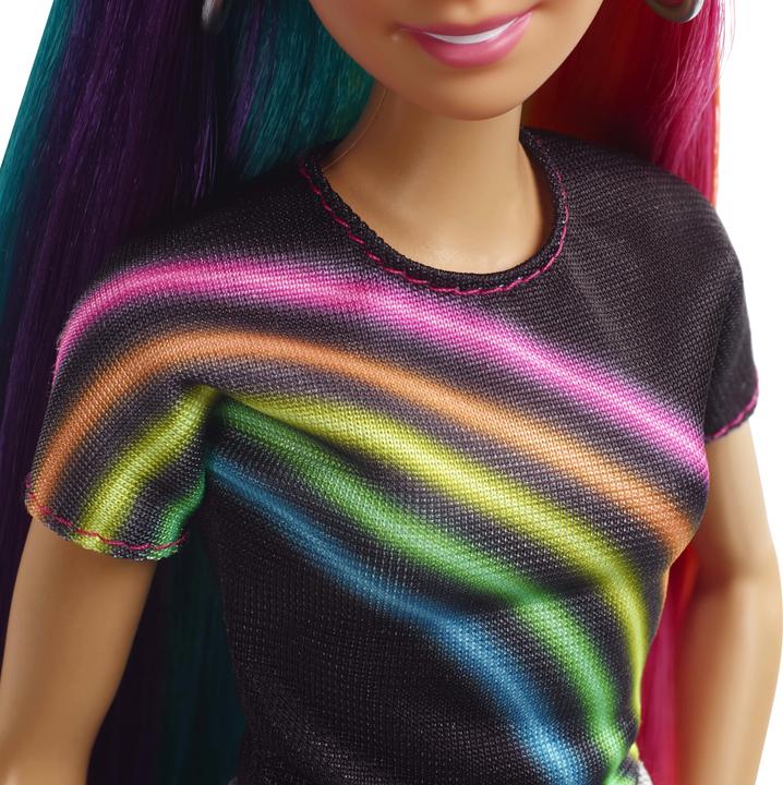 Produktbild Barbie Regenbogen-Glitzerhaar Puppe (blond)