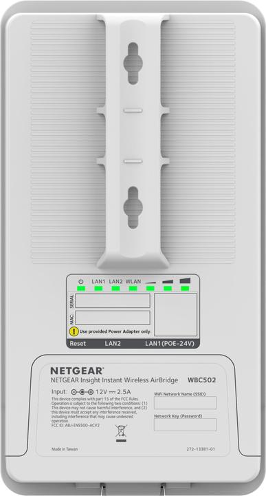 Actual product image Netgear WBC502 2PT Insight Instant Wireless AirBridge (54 Mbit/s)