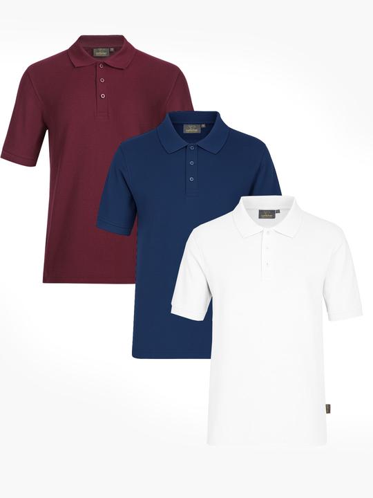 Switcher 3-er-Pack Premium Piqué Bio Poloshirt John (S)
