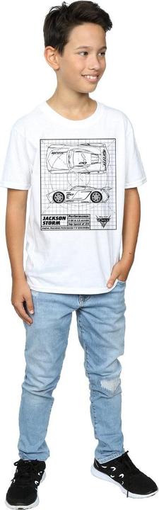 Actual product image Disney Boys Cars Jackson Storm Blueprint T-Shirt (140, 146)