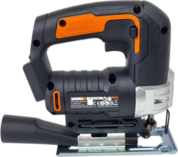 Actual product image Worx WX543.9 20V cordless jigsaw