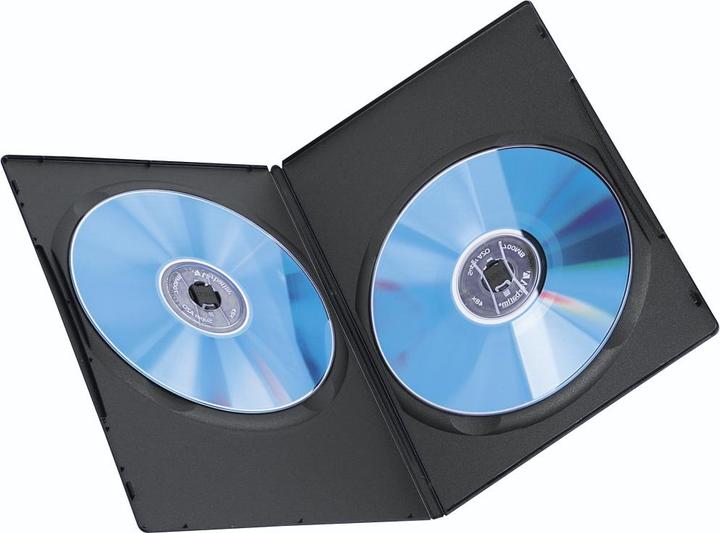 Image du produit Hama 1x10 Boîtier DVD double vide Slim 75% gain de place