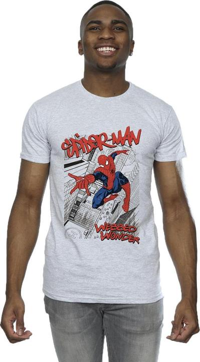 Produktbild SpiderMan Sketch City TShirt (4XL)
