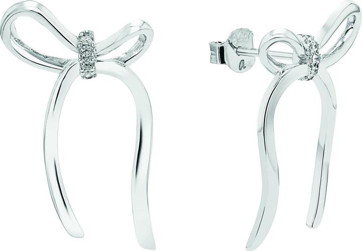 Immagine prodotto Amor Ohrschmuck für Damen, 925 Sterling Silber, Zirkonia synth. | Schleife (Argento 925)