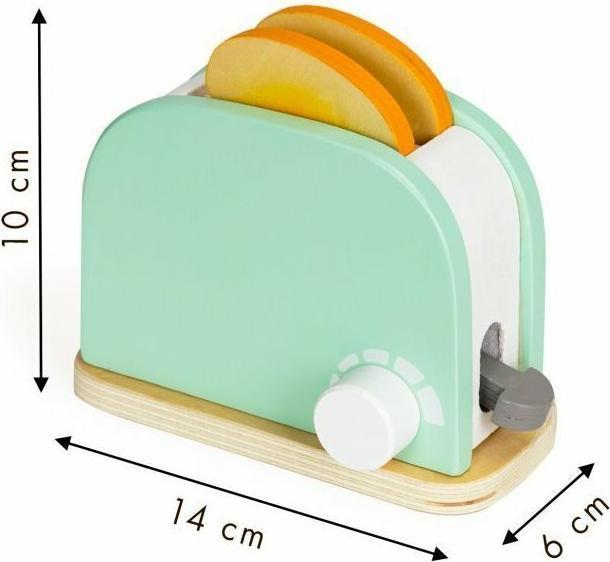 Produktbild EcoToys Sandwichtoaster aus Holz mit Zubehör 11-tlg.