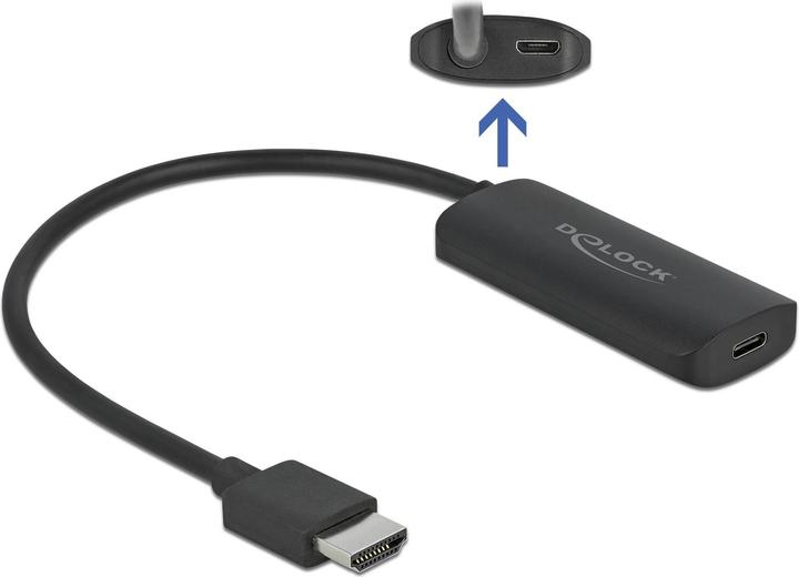 Delock HDMI vers (USB-C, 16 cm)