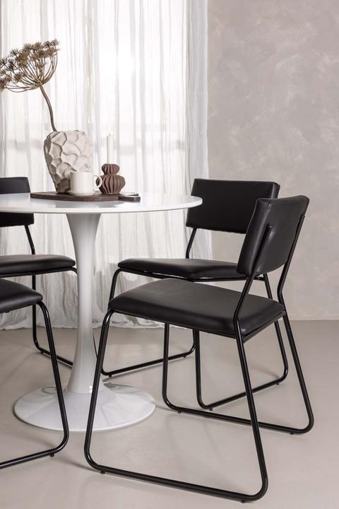 Produktbild Ebuy24 Essgruppe Hamden 7 (5-teilig) (80 x 75 x 80 cm)