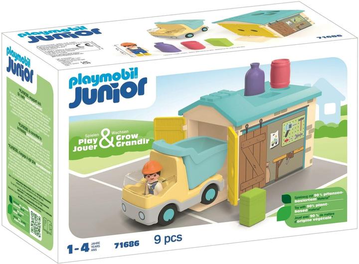 Produktbild Playmobil LKW mit Sortiergarage (71686, Playmobil Junior)