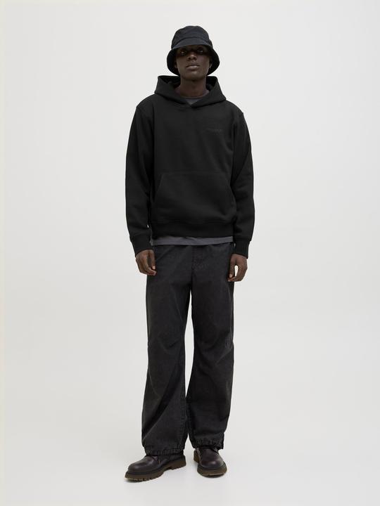 Actual product image Jack & Jones Jcointerlude Tonal Back Print Sweat Hood (S)