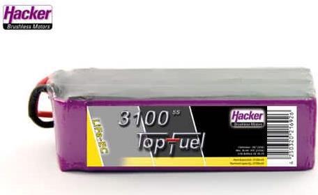 Produktbild Hacker LiFe Pack LiFe-EC 3100mAh 5S TopFuel (16.50 V, 3100 mAh)