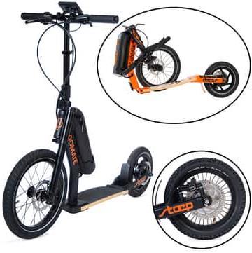 Actual product image Go!Mate eScooter staep ER2 scooter electric black - double foldable- 20km/h