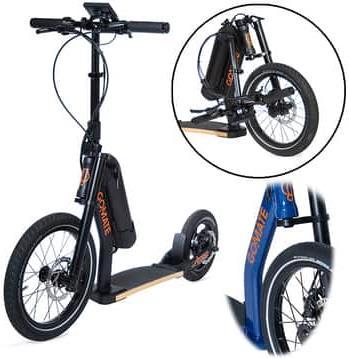 Image du produit Go!Mate eScooter staep ER1 Plus trottinette électrique bleue - facile à plier- 25km/h