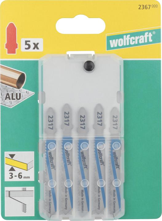 Produktbild wolfcraft wolfcraft 2 Stichsägeblätter HSS L=75mm T-Schaft