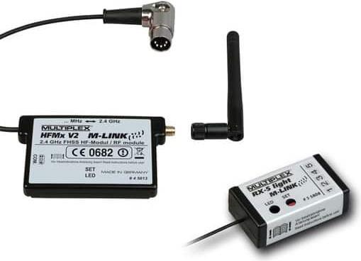 Produktbild Multiplex Combo HFMx V2 2,4 GHz M-LINK mit RX-5 light M-LINK für fast alle MHz Sender