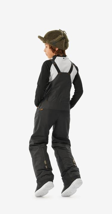 Actual product image Wedze Snowboard trousers dungarees kids piste - 500 grey (146)