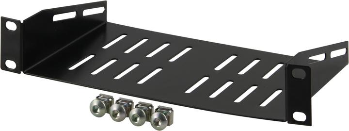 Produktbild Deltaco 10-33HYL, Rack shelf, Black, SPCC, 1U, 25.4 cm (10"), 250 mm