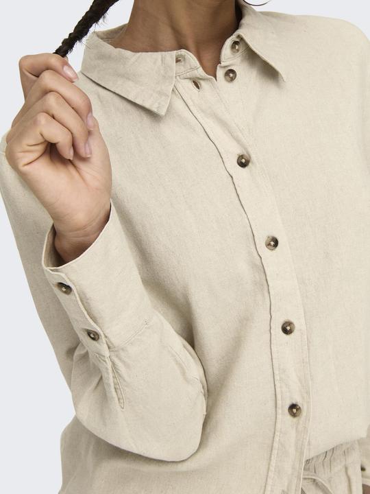 Image du produit JdY Coupe décontractée Col de chemise Manches avec bouton Coupe volumineuse des bras Chemise (XL)