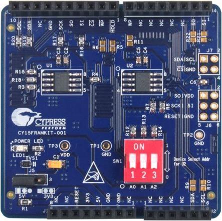 Produktbild Cypress Semiconductor Serial F-RAM Development Shield Kit