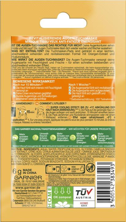 Produktbild Garnier Tissue Mask