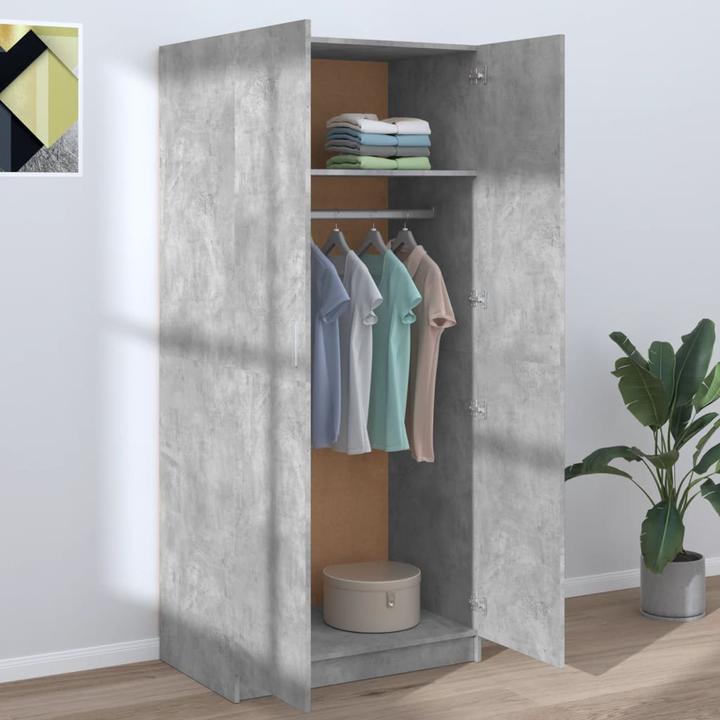 Produktbild VidaXL Kleiderschrank Altholz-Optik 80x52x180 cm Holzwerkstoff Schrank (80 x 52 x 180 cm)