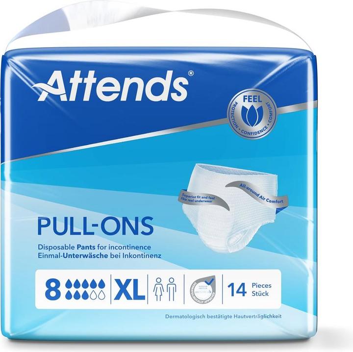 Attends Pull Ons 8 XL (14 x, Large plus)