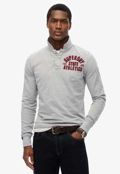 Immagine prodotto Superdry Vintage Athletic Poloshirt mit langen Ärmeln (S)