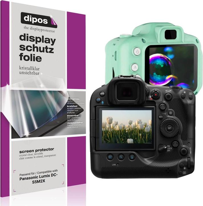 Produktbild Dipos Schutzfolie Klar für Panasonic Lumix DC-S5M2X (Displayschutz)