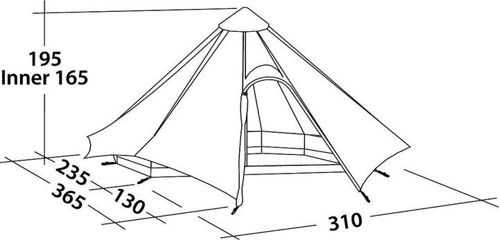 Image du produit Robens Green Cone 4 (Tente igloo, 5.20 kg, 4 personnes)