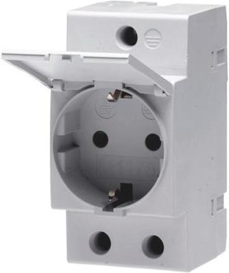 ABB German Schuko Din Rail Socket IP30 cover