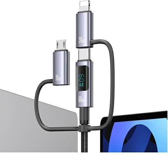 Actual product image Usams All in One Data Cable 60W (1.20 m, 60 W)