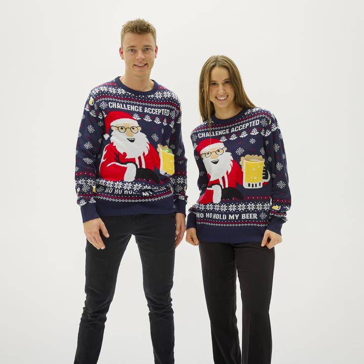 Actual product image Christmas Sweats Ho Ho Hold My Beer (S)