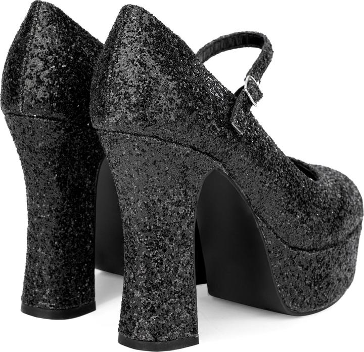 Produktbild Maskworld Plateau Schuhe glitter-schwarz