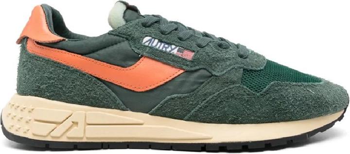 Actual product image Autry sneakers reelwind in suede and nylon color green (42)