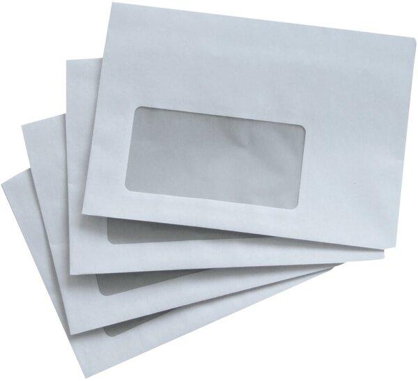 Büroring Briefumschlag DIN C6, mit Fenster, selbstklebend, weiss, 75g/qm, 1000 Stück (1000 x)