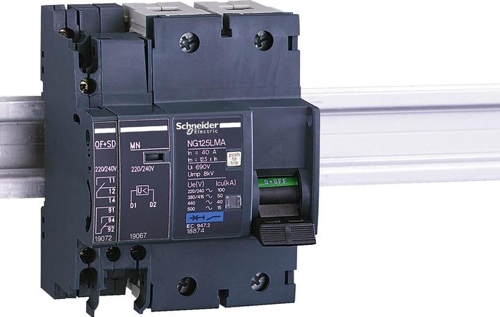 Produktbild Schneider Electric Hilfsschalter+Fehlermeldes. OF+SD f. 19072