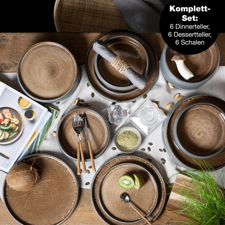 Produktbild Moritz & Moritz Steinzeug Geschirr Set (18 Stück)