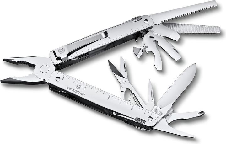 Actual product image Victorinox Swiss Tool MX Clip 3.0327.MKB1 Multitool Silver (26 Functions)