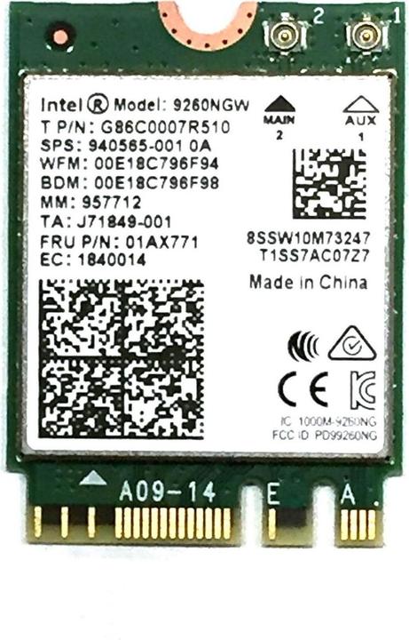 Produktbild Intel Wireless-AC 9260 (M.2 (PCIe))